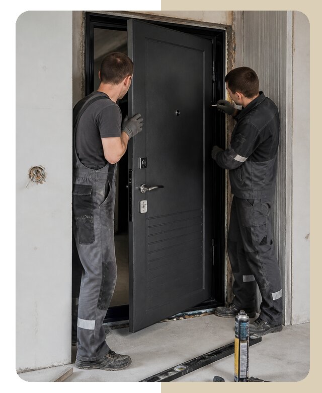 Установка стальной двери в Североуральске по цене от 6696 р. | ДвериЛегко-Сву
